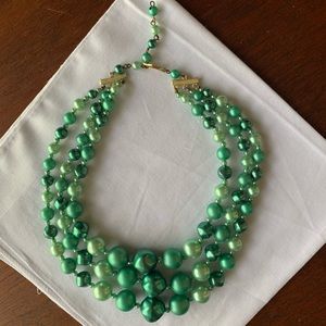 Vintage 50s Lucite Layered Necklace